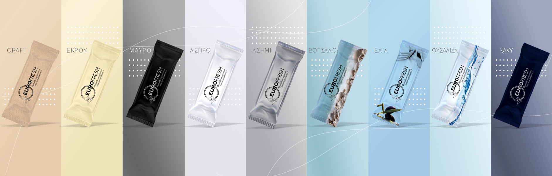 Eurofresh Μεσαία Αρωματικά Μαντηλάκια